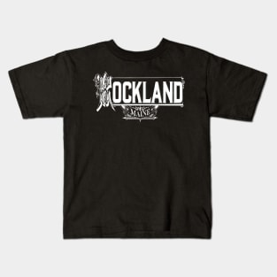 Vintage Rockland, ME Kids T-Shirt